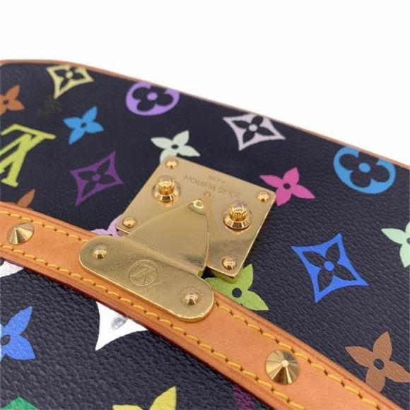 Louis Vuitton Sologne Monogram Multicolor Noir Studs - Picture 7 of 7